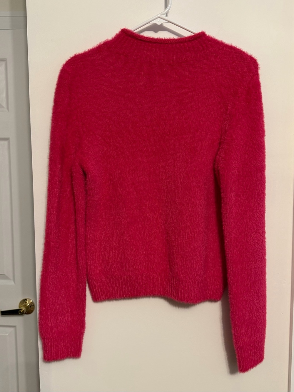 Universal Thread Plush Crewneck Sweater - Bright Pink